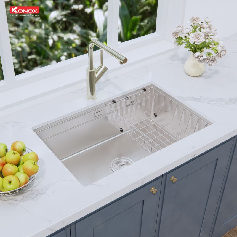 Hình ảnh Chậu rửa bát Konox chống xước Workstation Sink – Undermount Sink KN7044SU Dekor