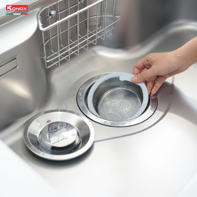 Hình ảnh 5 chậu rửa bát inox 1 hố Konox TARI 7851SR Basic