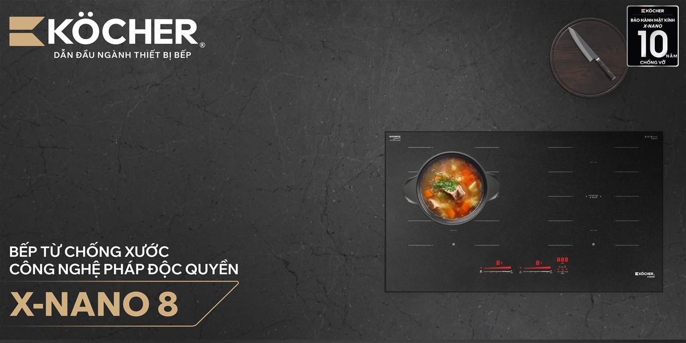 Bếp từ đôi Kocher X-NANO 8