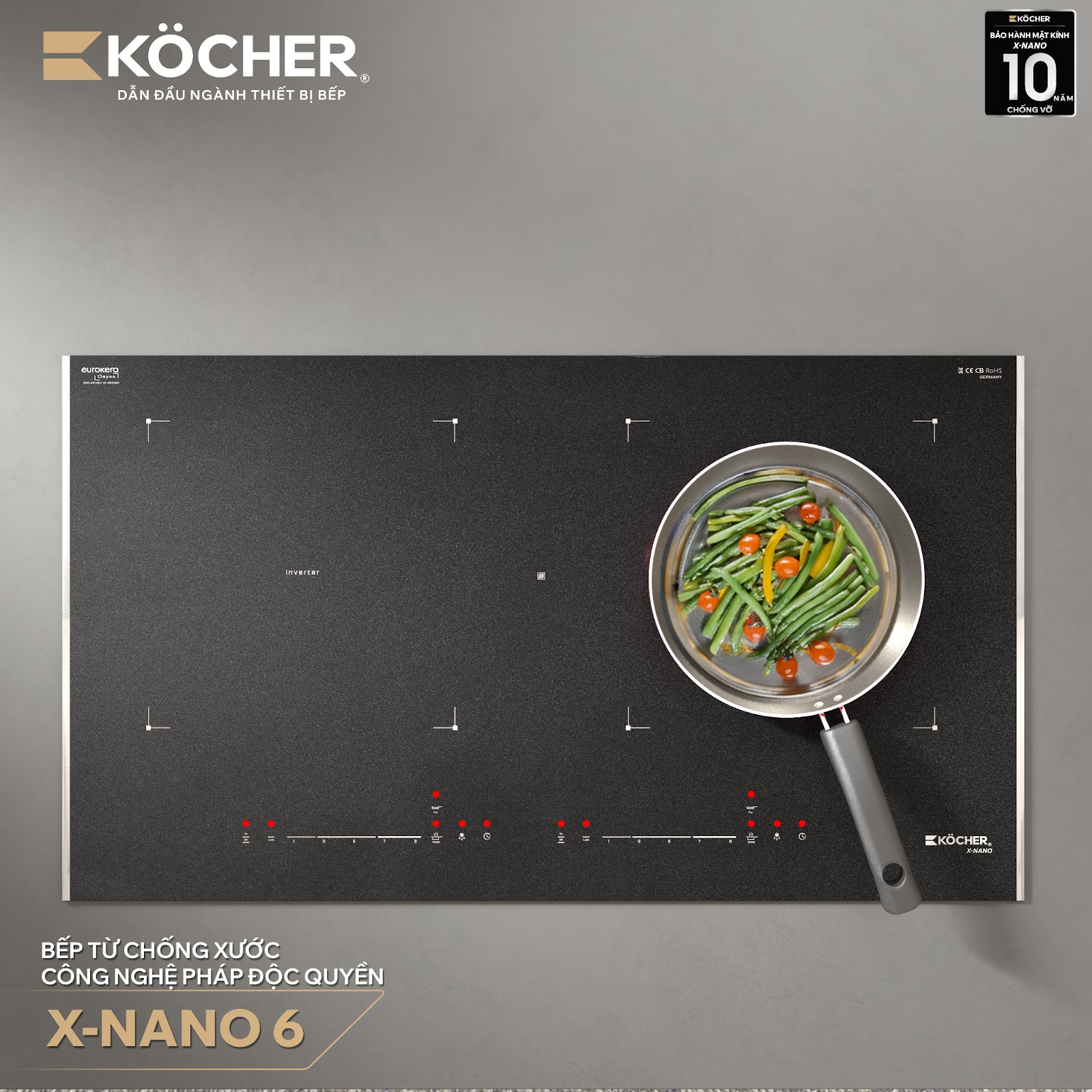 Tính năng công nghệ Bếp từ đôi Kocher X-NANO 6