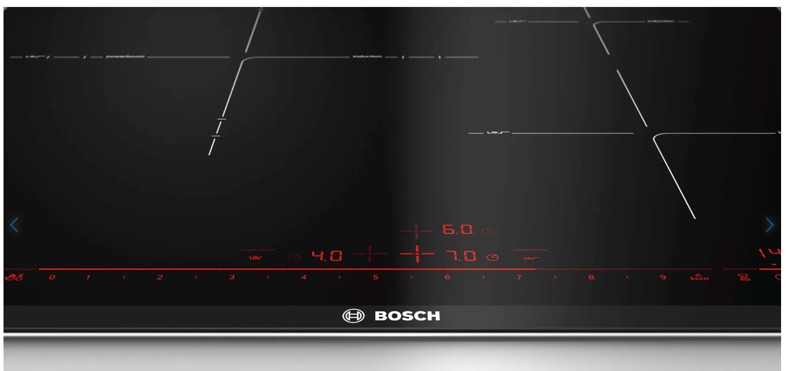bảng điều khiển của Bếp từ Bosch PID675DC1E Serie 8