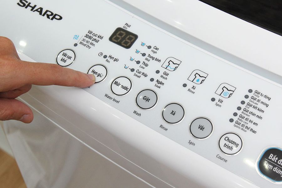 Máy giặt Sharp báo lỗi E1 là gì