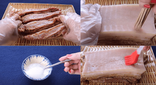 Các bước ướp thịt ba chỉ