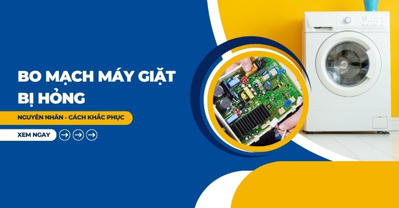 Nguyên nhân bo mạch máy giặt Sharp bị hư
