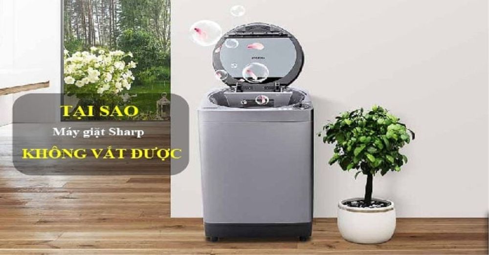 Nguyên nhân máy giặt Sharp không vắt được và cách khắc phục