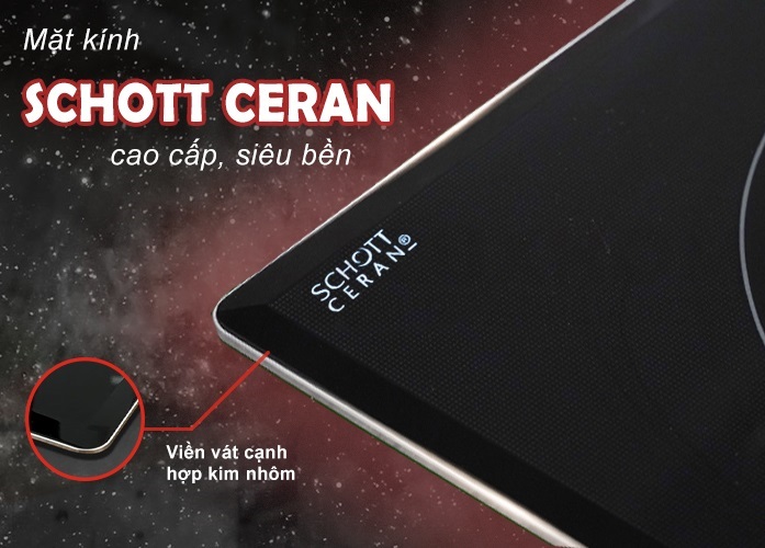 Chất liệu mặt kính bếp từ Eurosun