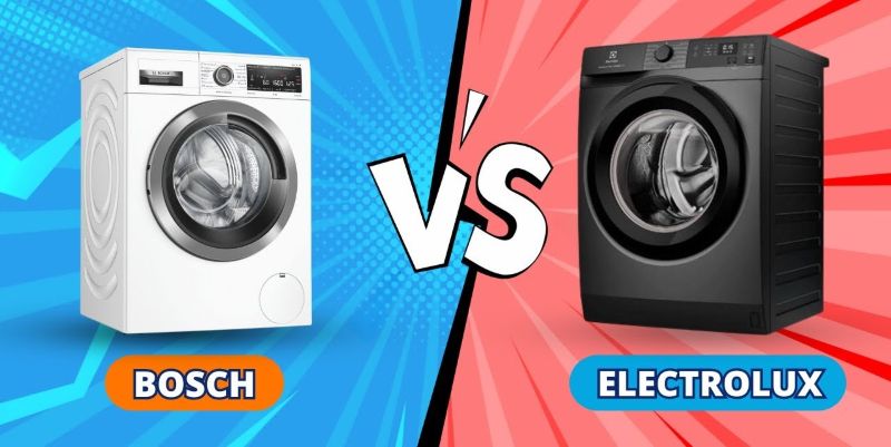 Về đặc điểm nổi bật của máy giặt Bosch và Electrolux