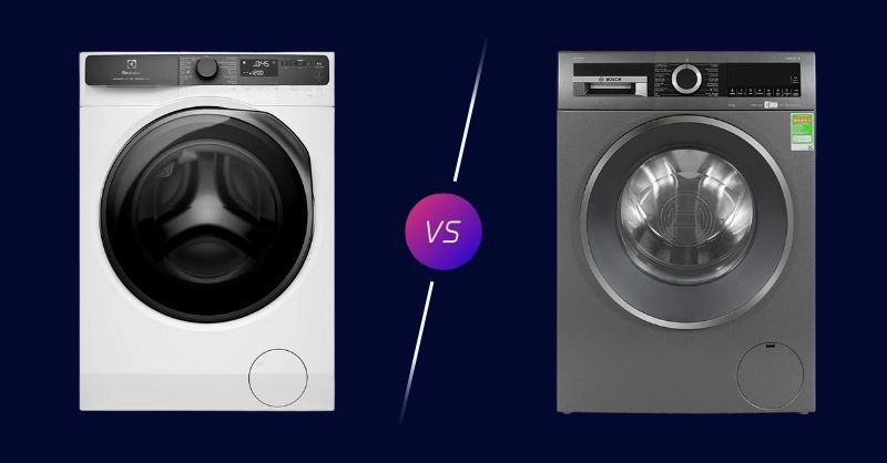 Về hiệu xuất làm sạch của máy giặt Bosch và Electrolux