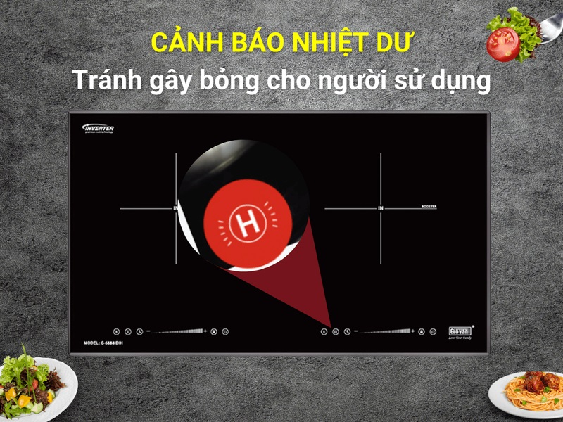 Nhược điểm của bếp từ Giovani