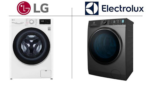 thiết kế máy giặt LG và Electrolux