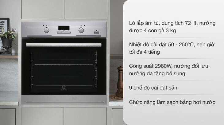 Hiệu suất của lò nướng âm tủ