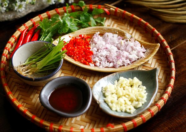 Nguyên liệu nướng tôm bằng lò nướng