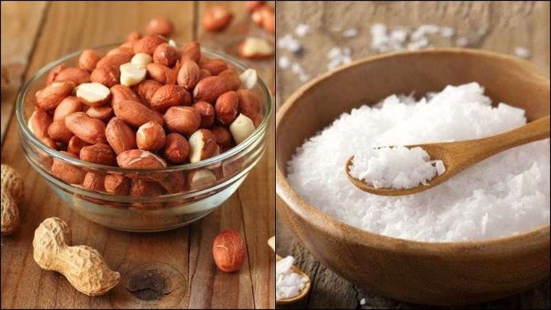 Nguyên liệu rang lạc bằng lò nướng