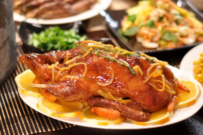 Thành phẩm và cảm nhận khi thưởng thức vịt nướng