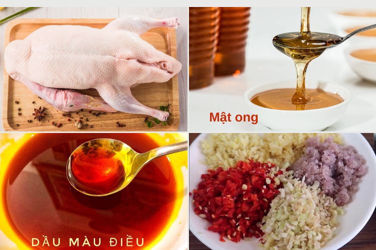 Làm gia vị và ướp thịt vịt
