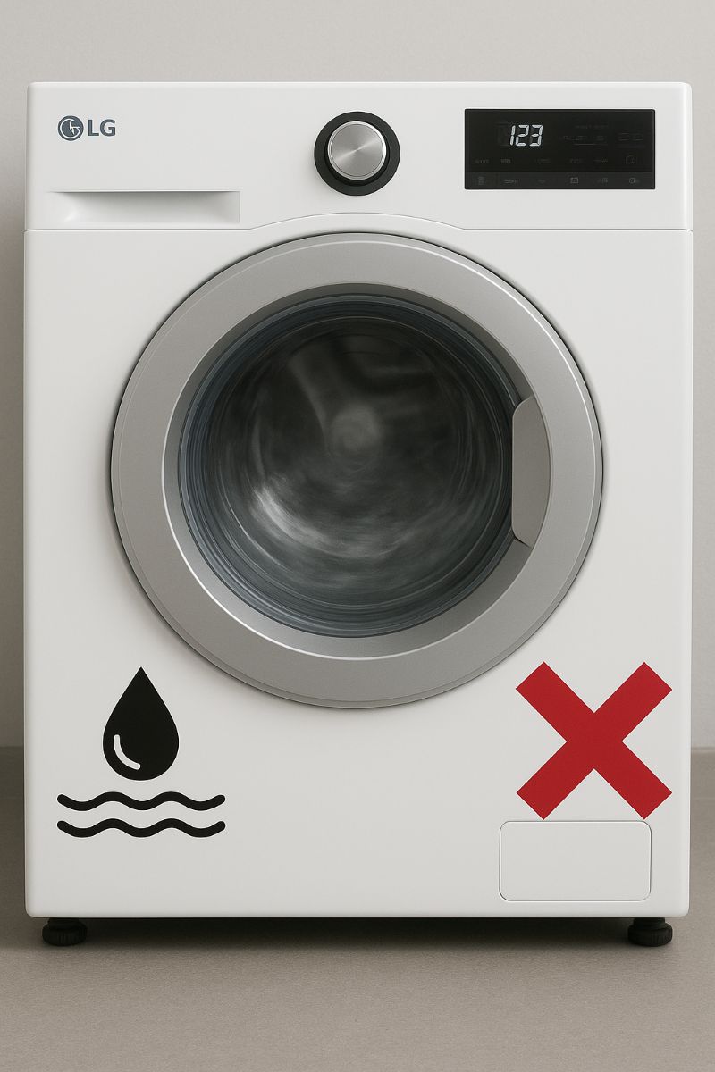 Nguyên nhân máy giặt LG không xả được nước