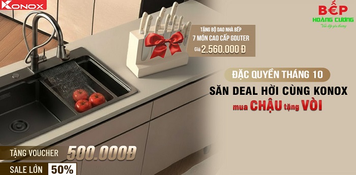 Nhận ngay 2.5 triệu khi mua Konox tại Bếp Hoàng Cương