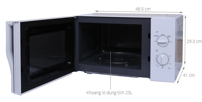 Kích thước lò vi sóng được đo như thế nào