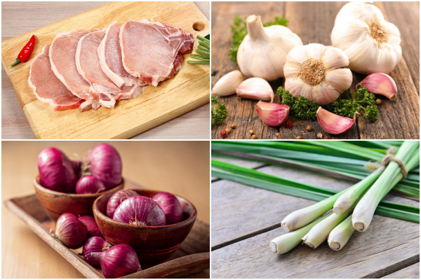 Nguyên liệu nướng thịt bằng lò vi sóng