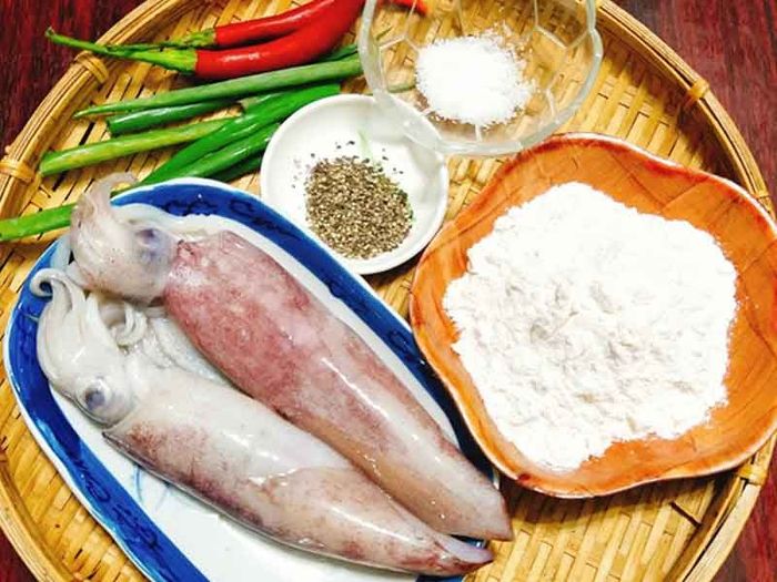 nguyên liệu mực nướng