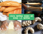 Nướng bánh mì bằng lò nướng