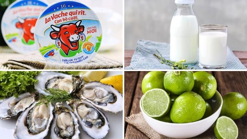 nguyên liệu cho món hàu nướng phô mai