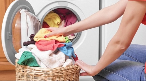 Với máy giặt bị quá tải