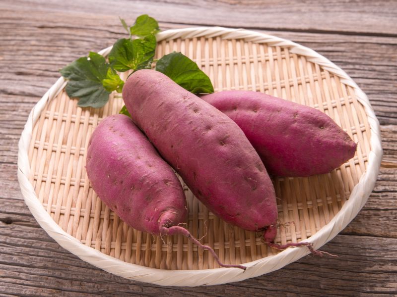 Nguyên liệu làm khoai sấy bằng lò vi sóng