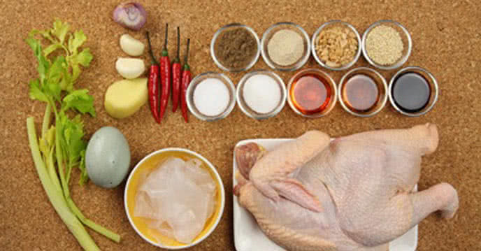 Ướp gia vị gà chiên