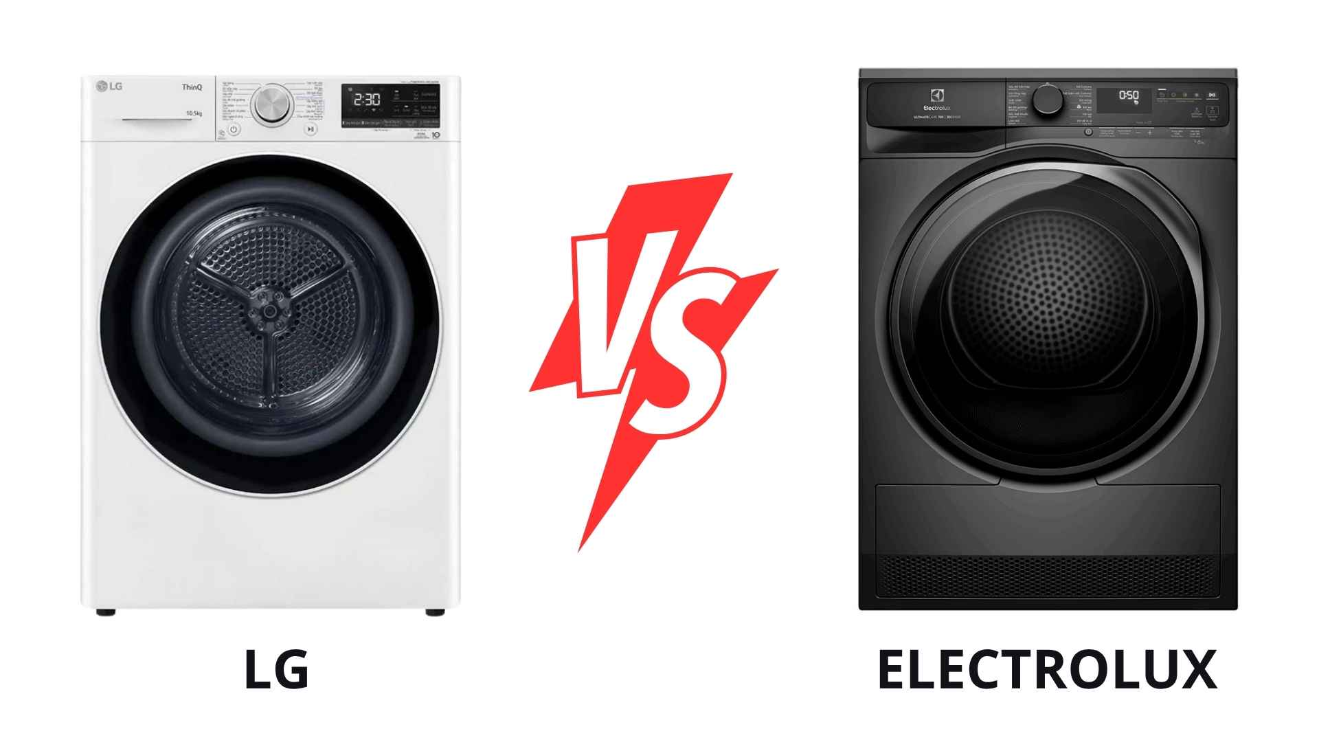 So sánh máy giặt LG và Electrolux