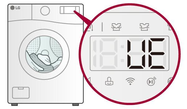 Máy giặt LG báo lỗi UE?