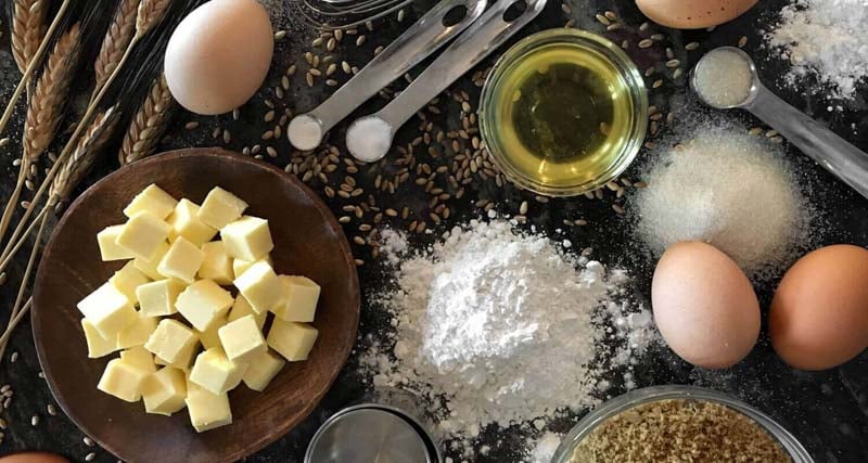 Nguyên liệu làm bánh mì bằng lò vi sóng