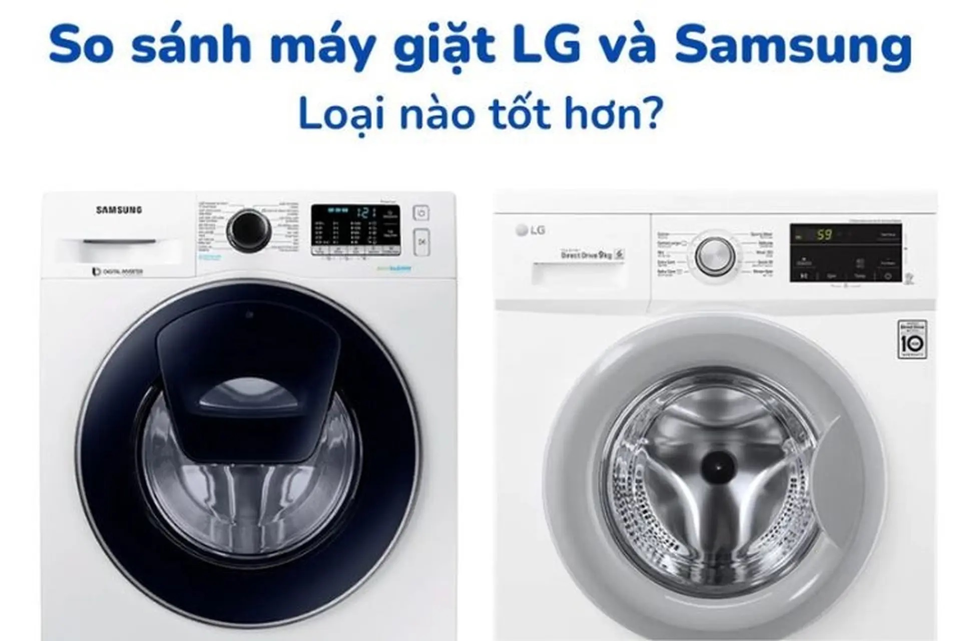 Đánh giá của người dùng về máy giặt LG và Samsung