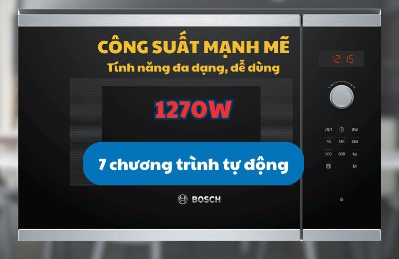 Hiệu suất lò vi sóng Bosch