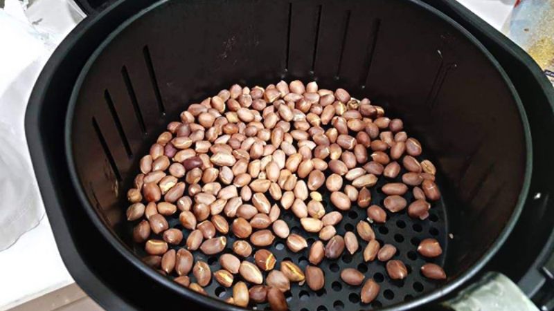 Công thức rang lạc bằng nồi chiên không dầu