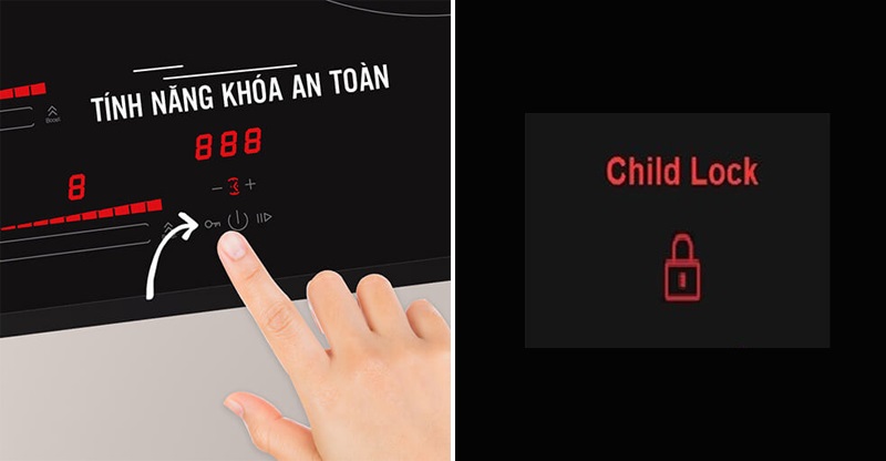 Cách mở khóa bếp từ Eurosun