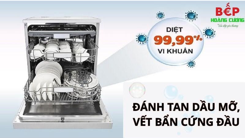 Tính năng và hiệu suất làm sạch máy rửa bát Malloca