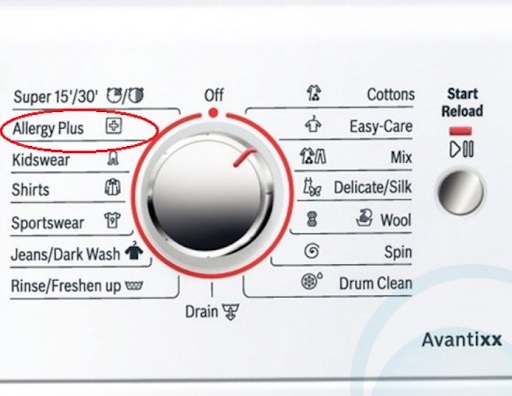 Chương trình giặt được tích hợp cho máy giặt cửa trước Bosch WAW28480SG