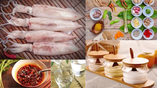 Nguyên liệu làm mực nướng