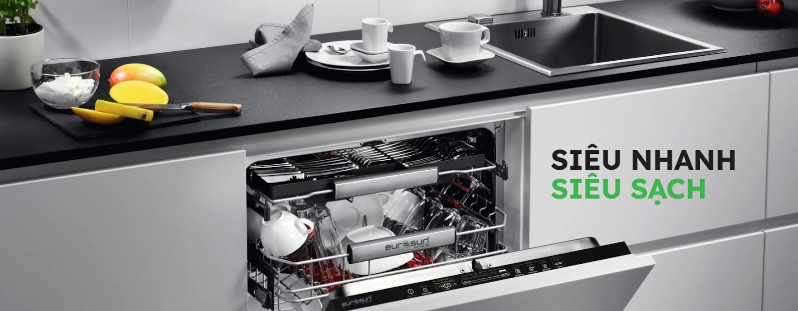 Có nên mua máy rửa bát Eurosun hay không