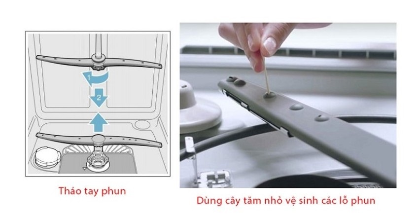Lau chùi tay phun máy rửa bát Spelier