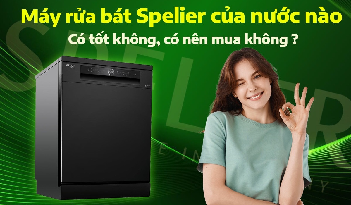 Công nghệ tiết kiệm nước và điện máy rửa bát Spelier