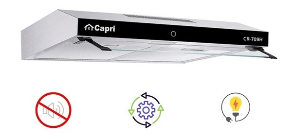 Máy hút mùi Capri hoạt động