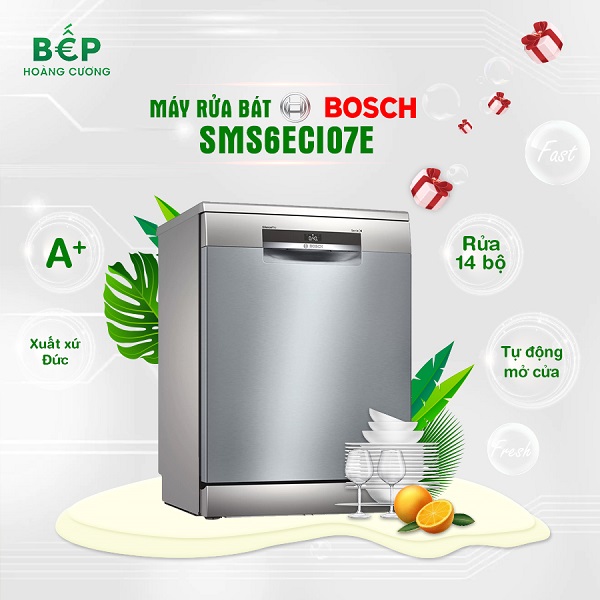 Máy rửa bát Bosch SMS6ECI07E - Tiết kiệm tới 12.490.000 VNĐ.