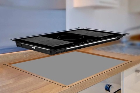 Đặt bếp ga vào vị trí cắt