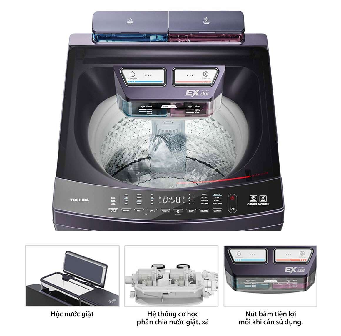 Nguyên nhân phuộc máy giặt Toshiba bị hư