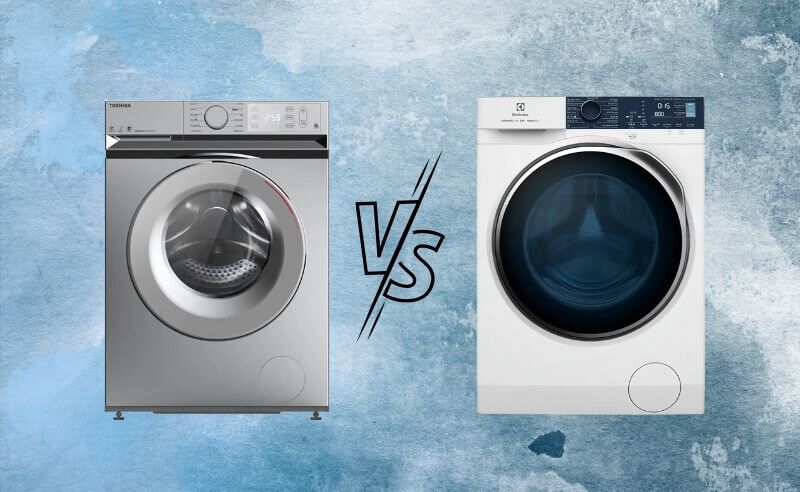 So sánh máy giặt Toshiba và Electrolux 