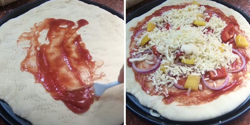 Làm nhân bánh Pizza