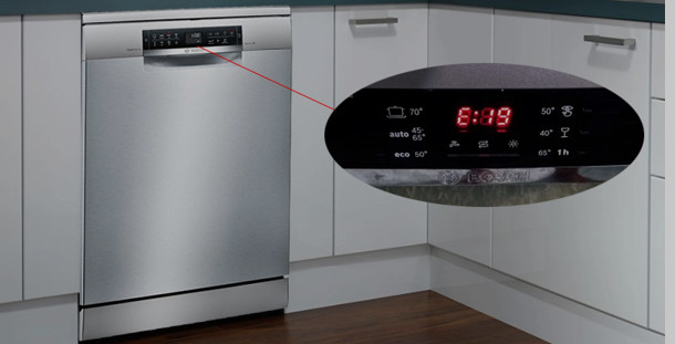 Lỗi e19 máy rửa bát Bosch
