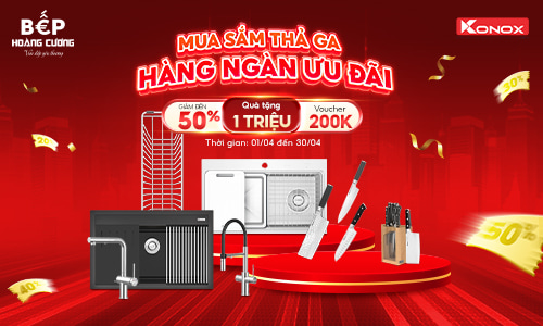 Konox Tháng 4 – Mua Là Có Quà, Giảm Giá Cực Đã Tại Bếp Hoàng Cương